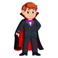 Funny cartoon little vampire