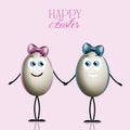 funny eggs for Happy Easter