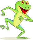 Funny frog cartoon Royalty Free Stock Photo