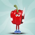 Funny red pepper