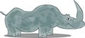 Illustration of funny rhinoceros