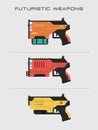 Futuristic Gun Vector Illustrator