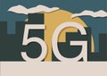 Illustration of 5G Technology Concept Royalty Free Stock Photo