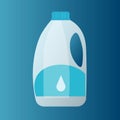 Vector Illustration with gallon of milk in flat design style