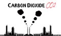 Illustration of a gaseous emissions CO2