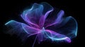 Violet Flower Creative Floristic Artwork