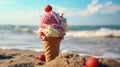 Scoops of Joy Overlooking the Ocean