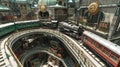 Whimsical TimeTraveling Trains Royalty Free Stock Photo