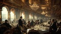 Luxurious Titanic Dining Saloon Royalty Free Stock Photo