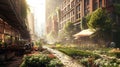 Lush City Farming Landscape