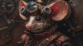 Steampunk Mouse with Classical Hat