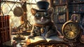 Steampunk Mouse with Classical Hat