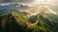 Majestic Great Wall Documentary Royalty Free Stock Photo