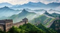 Majestic Great Wall Documentary Royalty Free Stock Photo