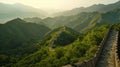 Majestic Great Wall Documentary Royalty Free Stock Photo