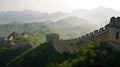 Majestic Great Wall Documentary Royalty Free Stock Photo