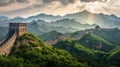 Majestic Great Wall Documentary Royalty Free Stock Photo