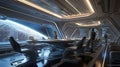 Observation Lounge in a Starship