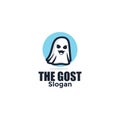 Illustration ghost mascot logo cartoon style Royalty Free Stock Photo