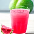 Glass of watermelon juice Royalty Free Stock Photo