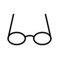 Illustration Glasses Icon For Personal And Commercial Use.