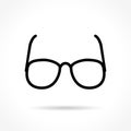 Glasses thin line icon