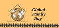 Illustration of global family day vector