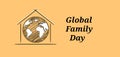 Illustration of global family day vector