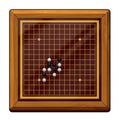 Illustration: Go Game, Gomoku Chess, Renju Chess Related: Chess Pieces, Chess Board, etc. Royalty Free Stock Photo