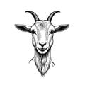 Featuring Goat icon in simple line art style