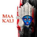 Goddess Kali Maa on Diwali Kali Pooja background of India festival Royalty Free Stock Photo