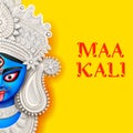 Goddess Kali Maa on Diwali Kali Pooja background of India festival