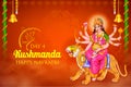 Goddess Kushmanda Devi for the fourth Navadurga of Navratri festival