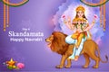 Goddess Skandamata Devi for the fifth Navadurga of Navratri festival Royalty Free Stock Photo