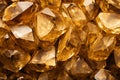 illustration of gold crystal stones texture background. Generative AI