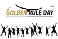 illustration of golden rule day of peace making Royalty Free Stock Photo