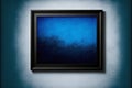 Gradient blue textured with black border, abstract, colors Royalty Free Stock Photo