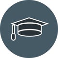 Illustration Graduation Cap Icon For Personal And Commercial Use.