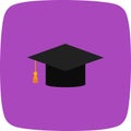 Illustration Graduation Cap Icon For Personal And Commercial Use.