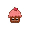 Illustration graphic of cute cupcake bread