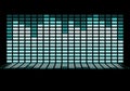 Graphic music equalizer with black background Royalty Free Stock Photo