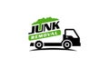 Illustration vector graphic of junk removal solution services logo design template Royalty Free Stock Photo