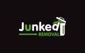 Illustration vector graphic of junk removal solution services logo design template Royalty Free Stock Photo