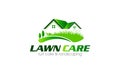 Illustration graphic vector of lawn care, landscape services, grass concept logo design template