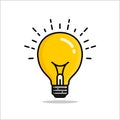 Illustration graphic vector of light bulbs