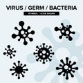 Illustration graphic vector of virus, Germ, Bacteria, corona virus infection, virus microbe, COVID-19