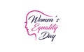 Illustration graphic vector of women equality day in United States design template Royalty Free Stock Photo