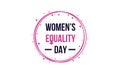 Illustration graphic vector of women equality day in United States design template Royalty Free Stock Photo