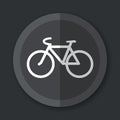 Bicycle icon flat concept