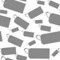 Illustration gray ID tags background that is repeat and seamless